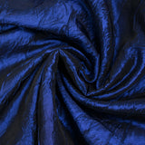 Midnight Blue Lola Crinkled Polyester