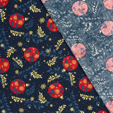 Christmas cotton printed background marine background