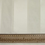 Devoured silk satin with wide ecru bands
