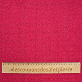 Tweed Emma lurex polyester fond fuchsia