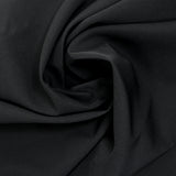 Crêpe de polyester lourd Madeleine noir