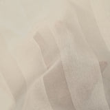 Ivory striped silk georgette crepe