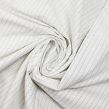 Black striped cotton veil with white background