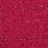 Tweed Emma lurex polyester fond fuchsia