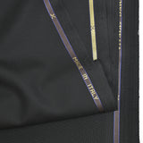 Black wool suit fabric