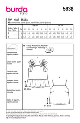 Burda pattern n°5638: Top