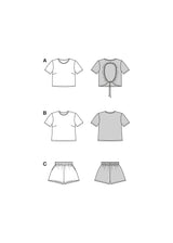 Burda pattern n°5645: T-shirt and shorts