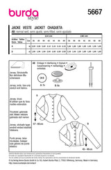 Burda pattern n°5667: Cardigan