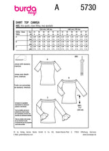 Burda Boss N ° 5730: Top