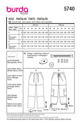 Burda boss n ° 5740: pants