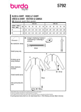 Patron Burda n°5792 : Robe & T-Shirt
