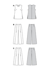 Patron Burda n°5793 : Ensemble Pantalon