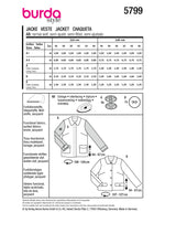 Burda boss n ° 5799: jacket