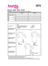 Burda boss n ° 5875: dress