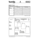 Burda pattern n°6682: Skirt