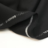 Super 130’s tailoring fabric in black virgin wool