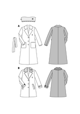 Burda pattern n°6462: Classic women's coat