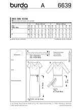 Patron n ° 6639 Burda: Holy Woggain Dress