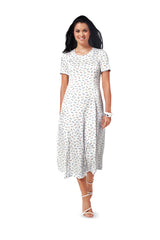 Patrón N ° 6821: Vestido curvo