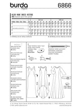 Patron n ° 6866: evening dress, chasuble dress, transparent