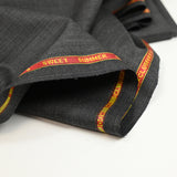Tissu tailleur 100% laine Super 150’s gris anthracite