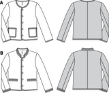 Patrón N °: 7291 Chaqueta de estilo country