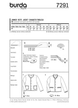 Patrón N °: 7291 Chaqueta de estilo country