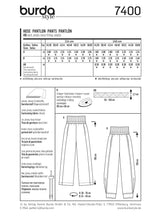 Jefe no.: 7400 pantalones