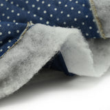 Chambray matelassé imprimé à pois
