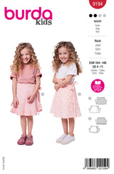 Burda kids pattern n°9194: Skirt