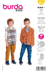 Burda Children's Boss N ° 9234: Chaqueta y chaleco
