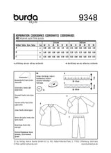 Burda Boss N ° 9348: blusa y pantalones de bebé