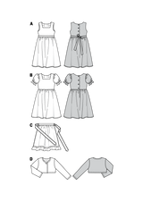Patron n ° 9702: dress and jacket little girl