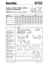 Patron n ° 9702: dress and jacket little girl