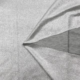 Jersey fino de viscosa gris con lamé plateado