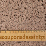 Pink beige terry polyester guipure