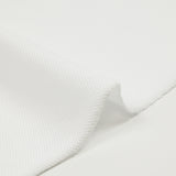 White cotton polo knit