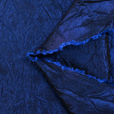 Midnight Blue Lola Crinkled Polyester