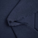 Jersey de coton piqué bleu marine