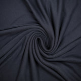Jersey de coton double face bleu pétrole