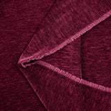 Velours chenille double face chiné lie de vin