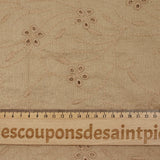 Sepia scalloped English embroidery