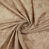Sepia scalloped English embroidery