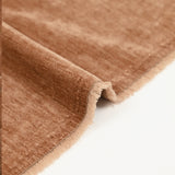 Velours chenille double face chiné camel