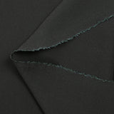 Licorice silk and acetate georgette crepe