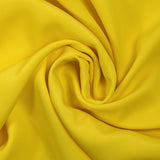 Chick yellow silk and acetate crepe de chine