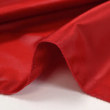 Red waxed stretch duchess satin