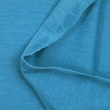 Jersey de algodón azul turquesa jaspeado