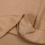 Beige heavy tubular ribbed jersey