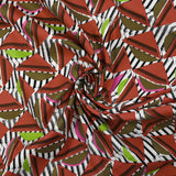 Cotton elastane twill all ways khaki and brick white background